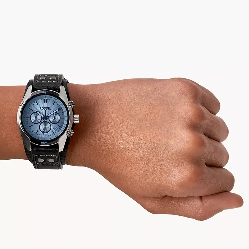 Fossil Coachman Chronograph Black Strap Men’s Watch | CH2564